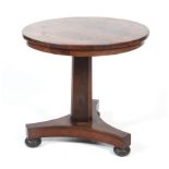A William IV rosewood hall or occasional table.