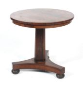 A William IV rosewood hall or occasional table.