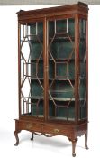 An early 20th century mahogany display cabinet.