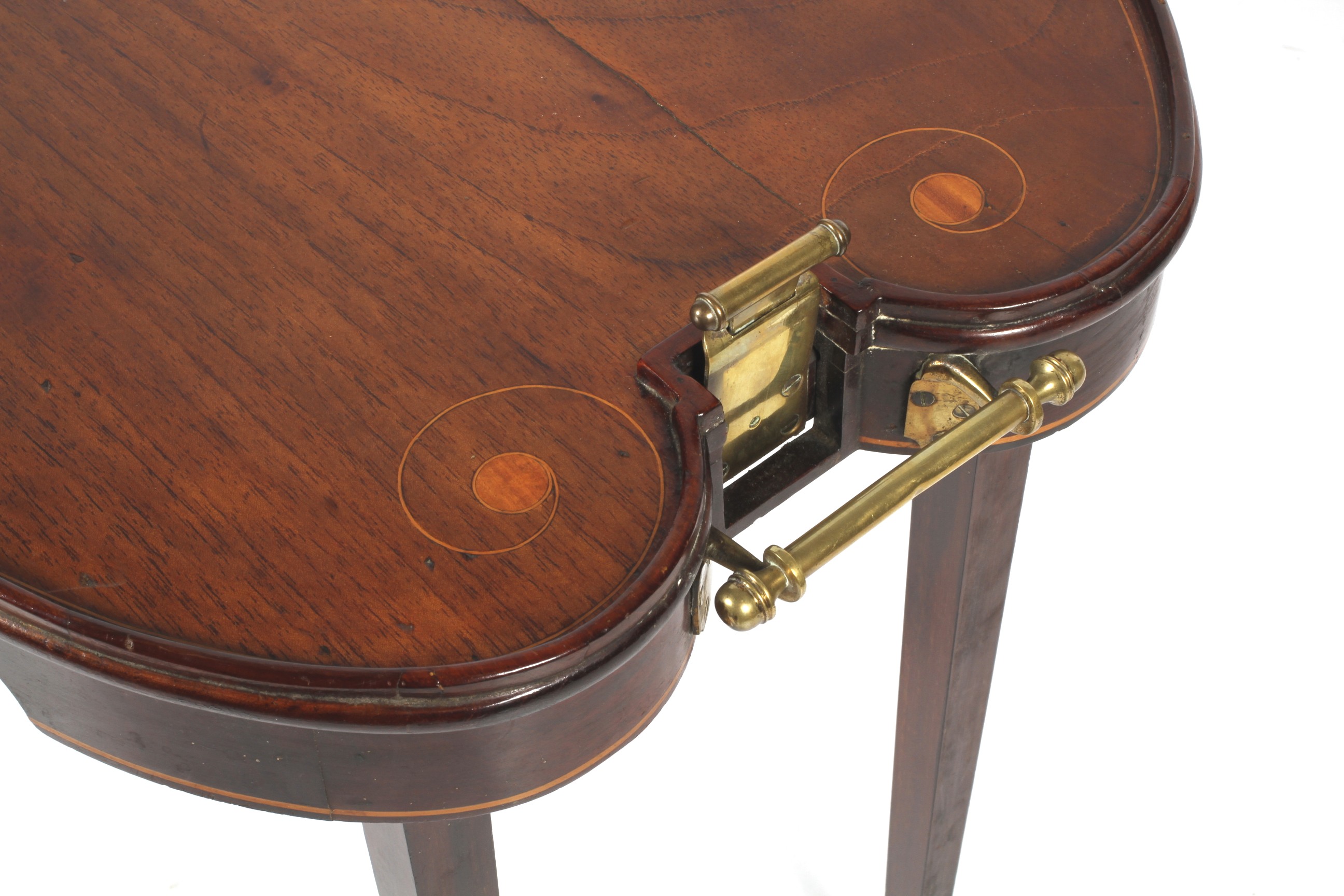 An unusual Edwardian mahogany folding butler's tray on stand. - Image 2 of 4
