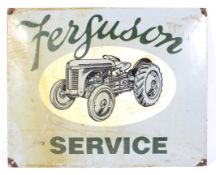 A vintage Ferguson Service enamelled advertising sign.