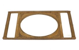 A late 19th/early 20th century giltwood overmantel mirror.