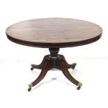 A fine 19th century rosewood circular centre table.