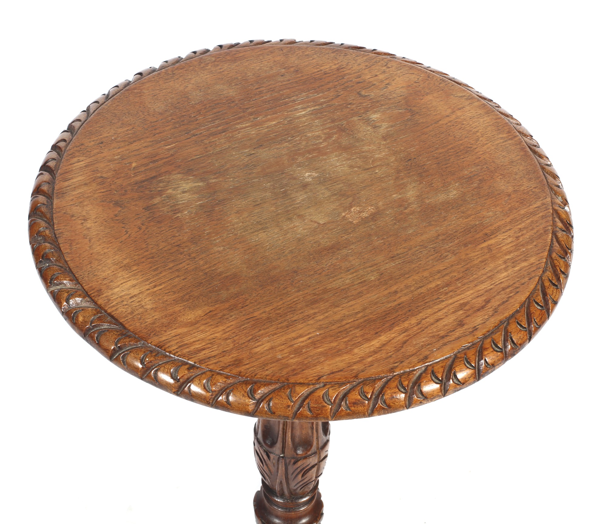 An early 20th century carved oak wine table. - Image 2 of 2