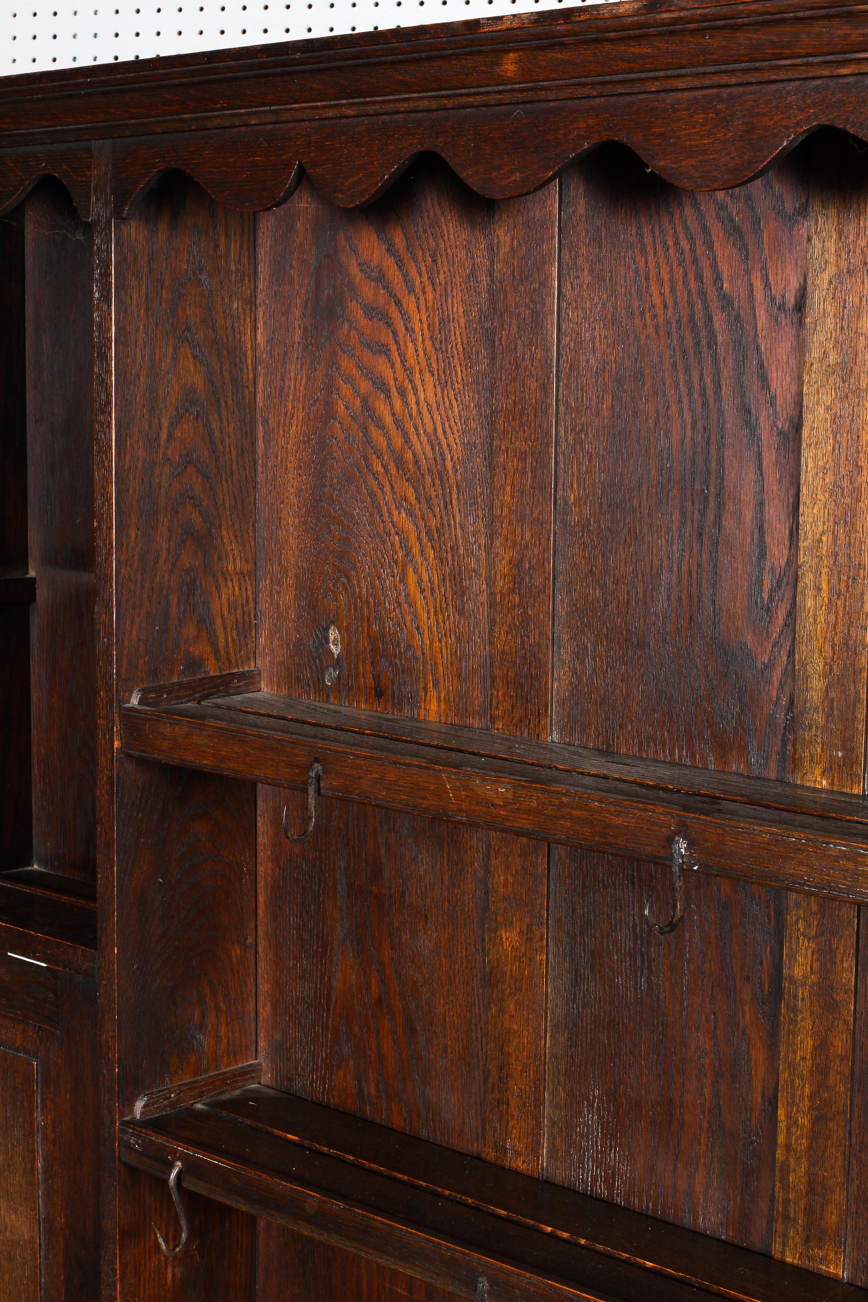 An 18th/19th century oak open dresser. - Image 2 of 3