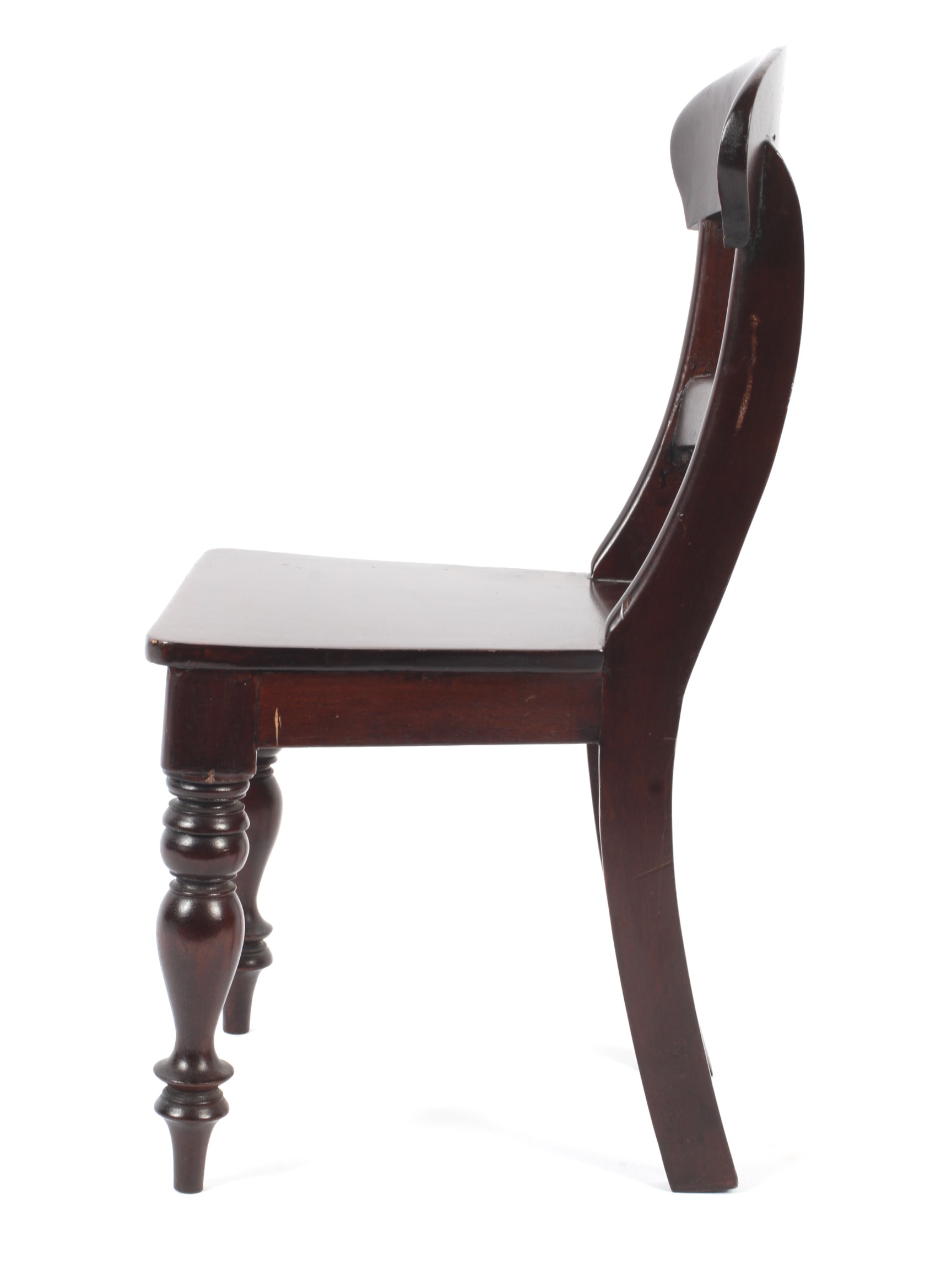 A 19th century style mahogany Apprentice dining chair. - Image 2 of 2