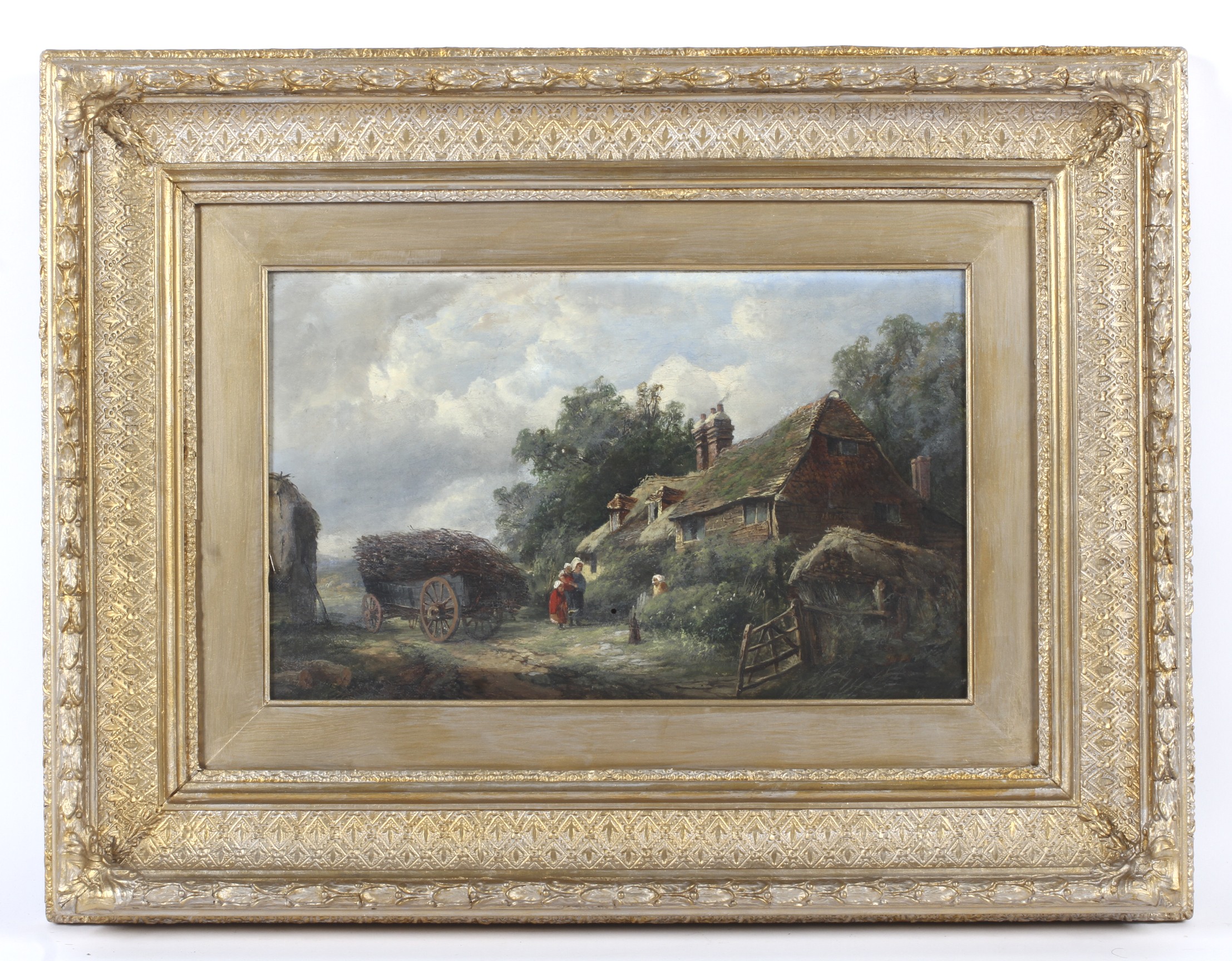John James Wilson SBA (1818-1875), At Staplehurst (1869), oil on canvas. - Image 2 of 3