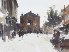 John Yardley (1933), The Cross Bury St Edmonds, watercolour. Signed lower left, 38.5cm x 29cm exc.