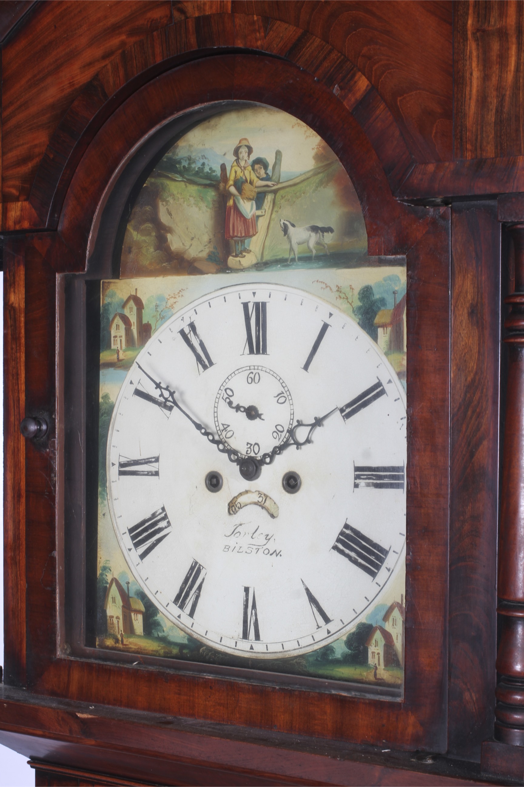 A 19th century North Country eight day inlaid mahogany long case clock of large proportion. - Image 2 of 4