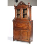 A Victorian mahogany secretaire bookcase.