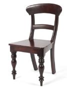A 19th century style mahogany Apprentice dining chair.