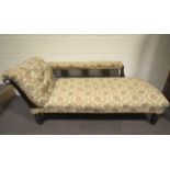 An early 20th century chaise longue.