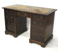 An early 20th century mahogany desk.