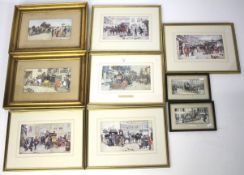 A group of prints of Coaching Scenes, after Ludovici.
