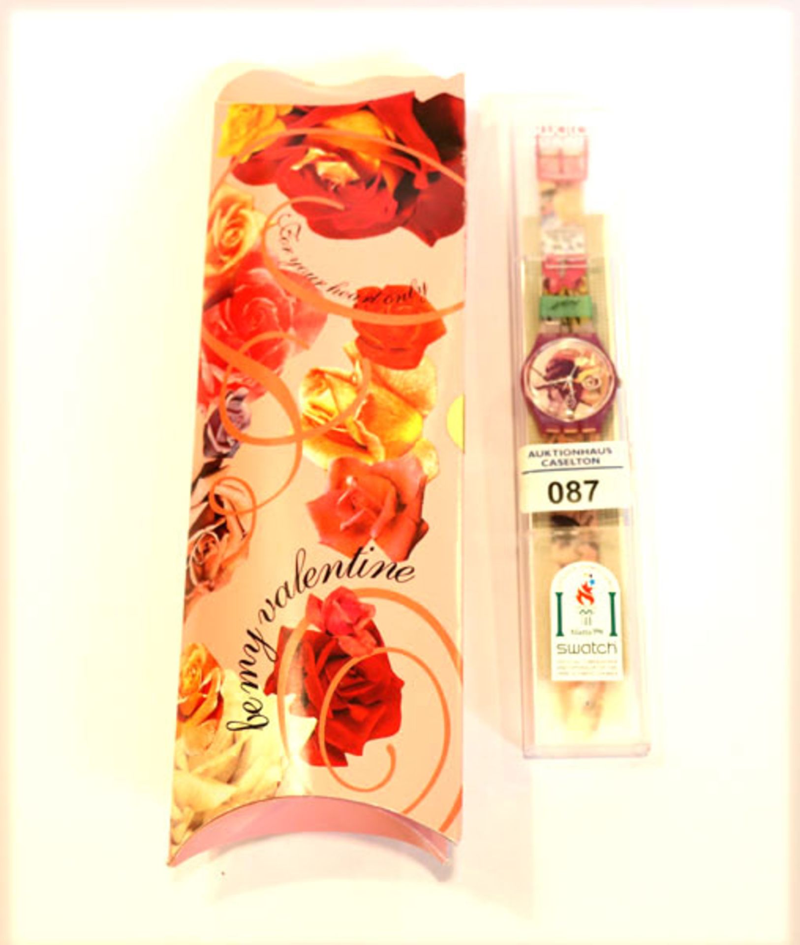 Swatch Armbanduhr 'be my valentine', 1995, Originalverpackt und ungetragen