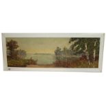 Gemälde ÖL/LW 'See-Landschaft mit Segelbooten', undeutlich signiert H. Kallis.. ?, gerahmt, Rahmen