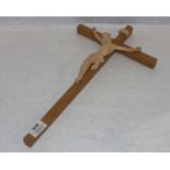 Holzkreuz mit Korpus Christi, H 46 cm, B 26 cm
