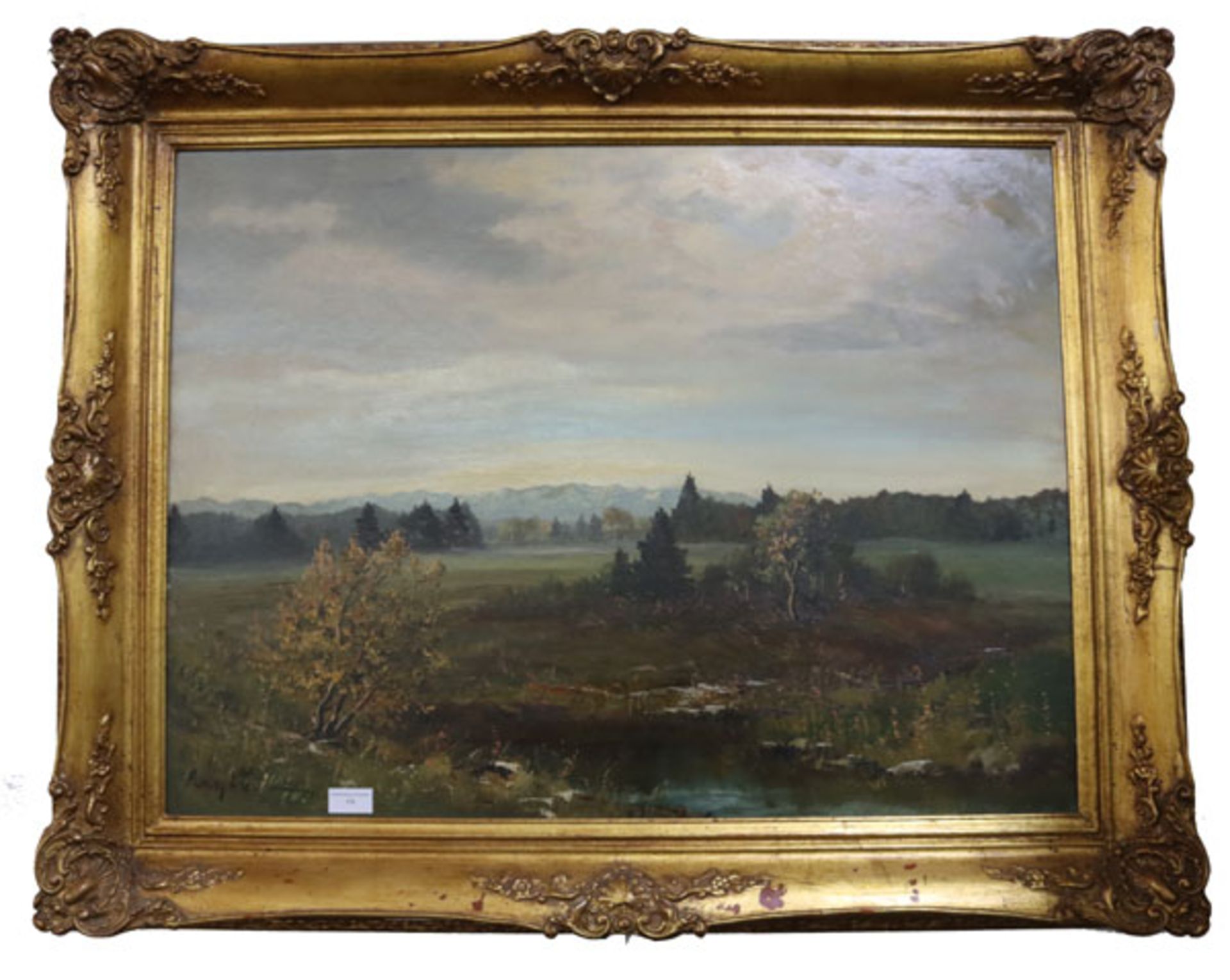 Gemälde ÖL/Hartfaser 'Murnauer Moor', signiert Ludwig Wiedemann, * 1934 München + 2008 Allgäu,