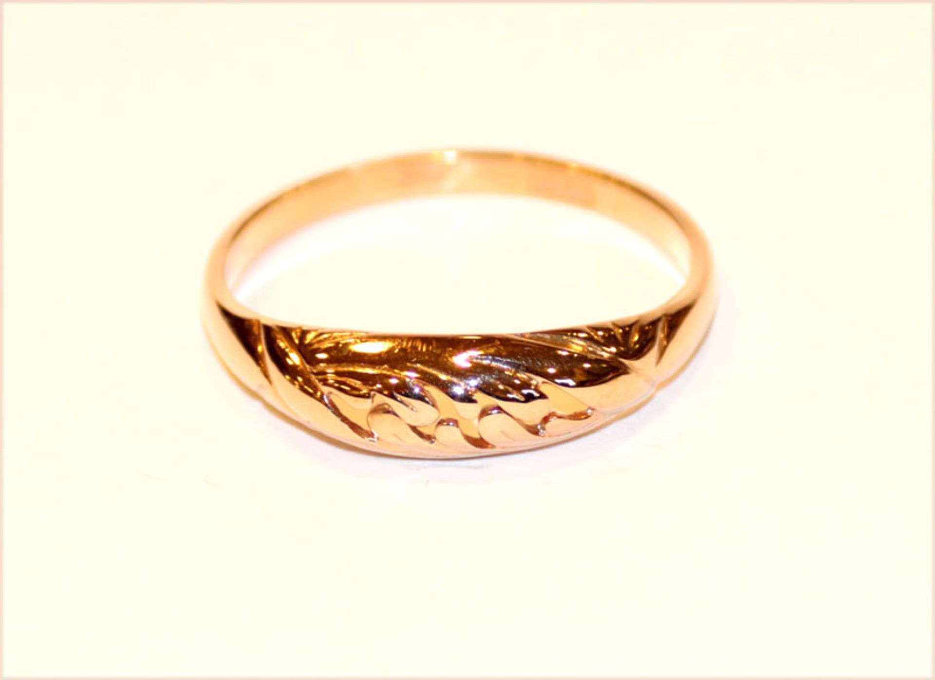 Roségold Ring, 583 Gold, Rußland ?, 2,4 gr., Gr. 62