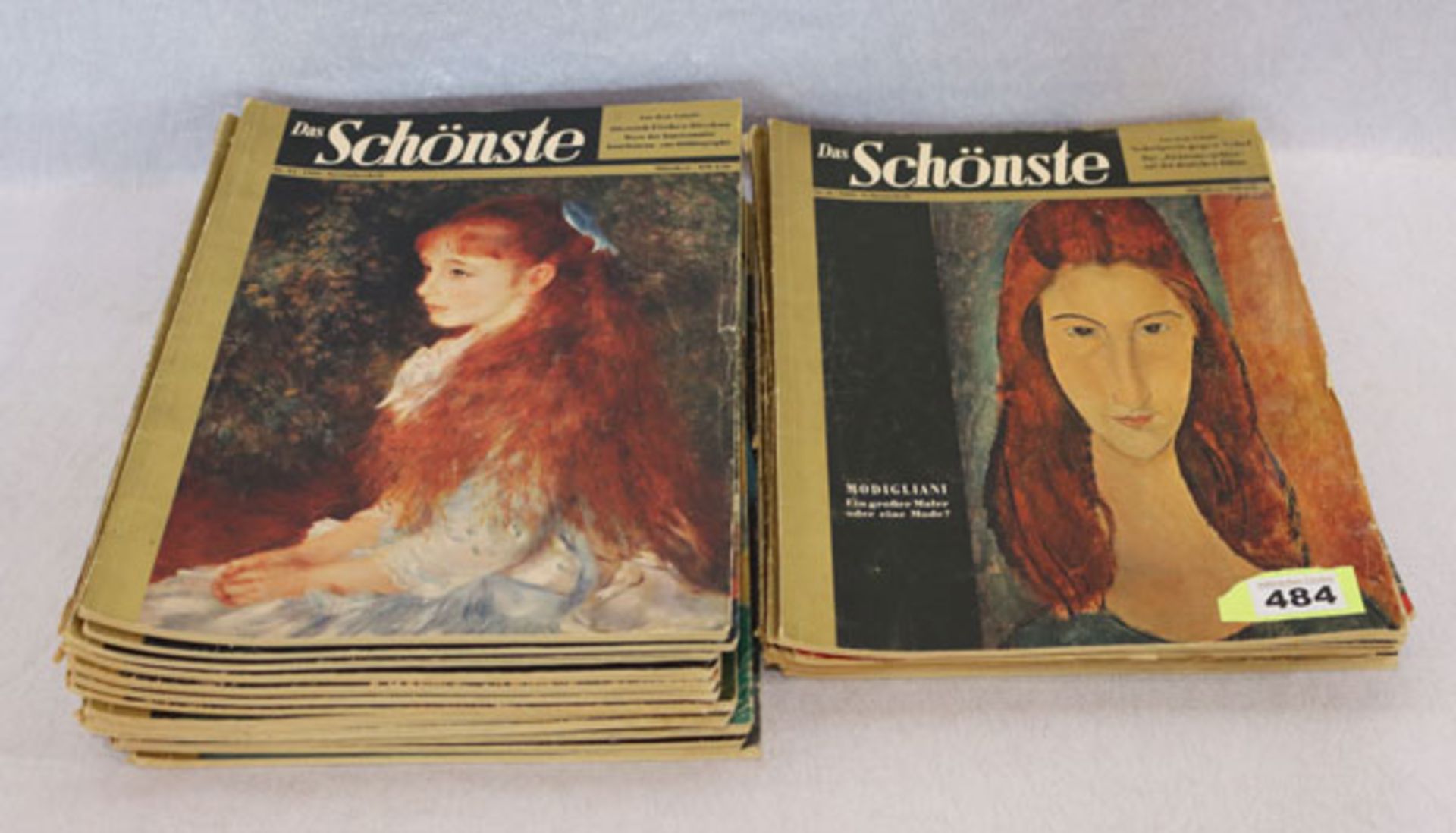 Konvolut von 23 Zeitschriften 'Das Schönste', 1958/59, Gebrauchs- und Altersspuren