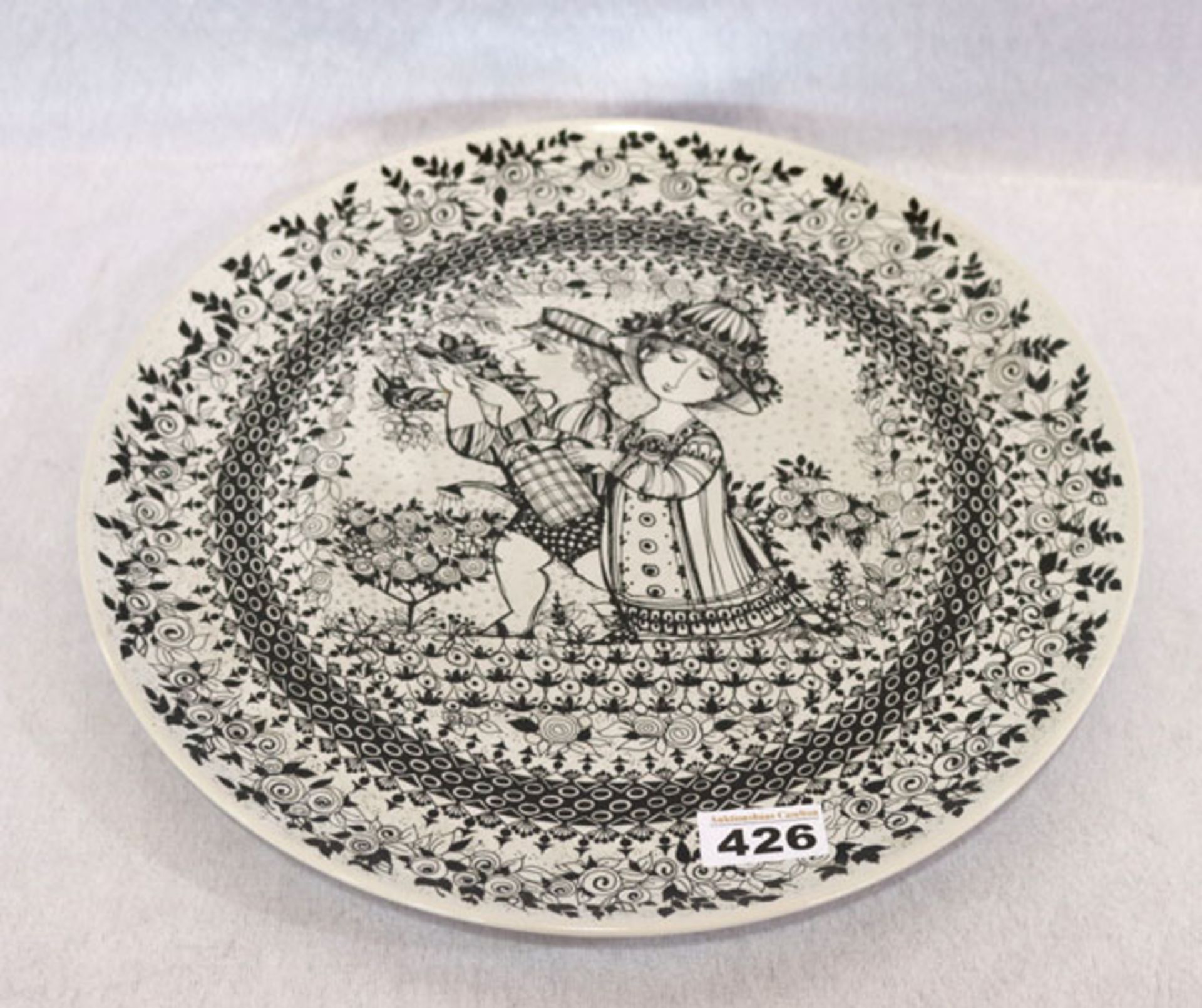 Rosenthal Wandteller 'Die Jahreszeiten - Sommer', Björn Wiindblad, D 36 cm