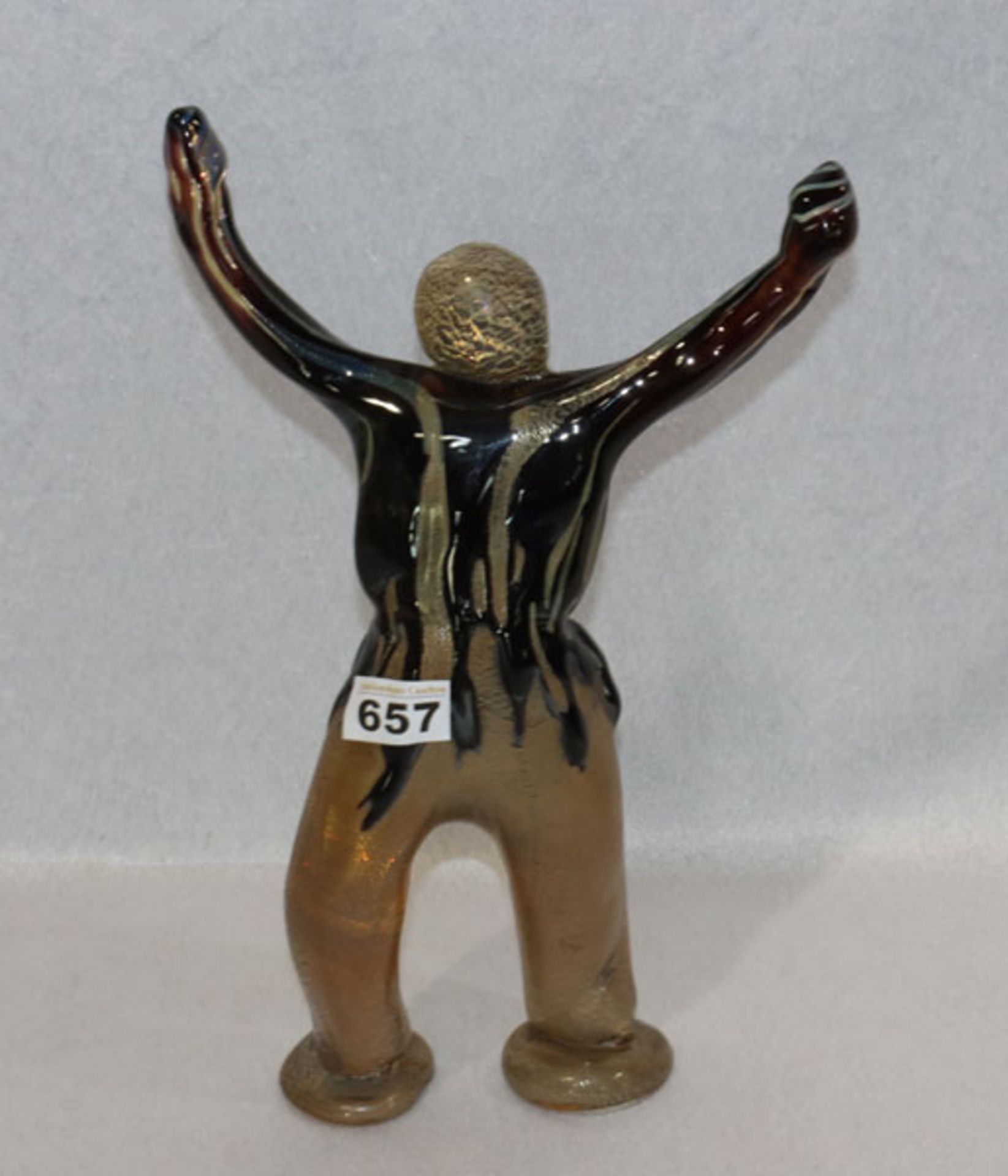 Murano Glasfigur 'Victory', signiert Signoretti, H 36 cm, B 23 cm, T 8 cm