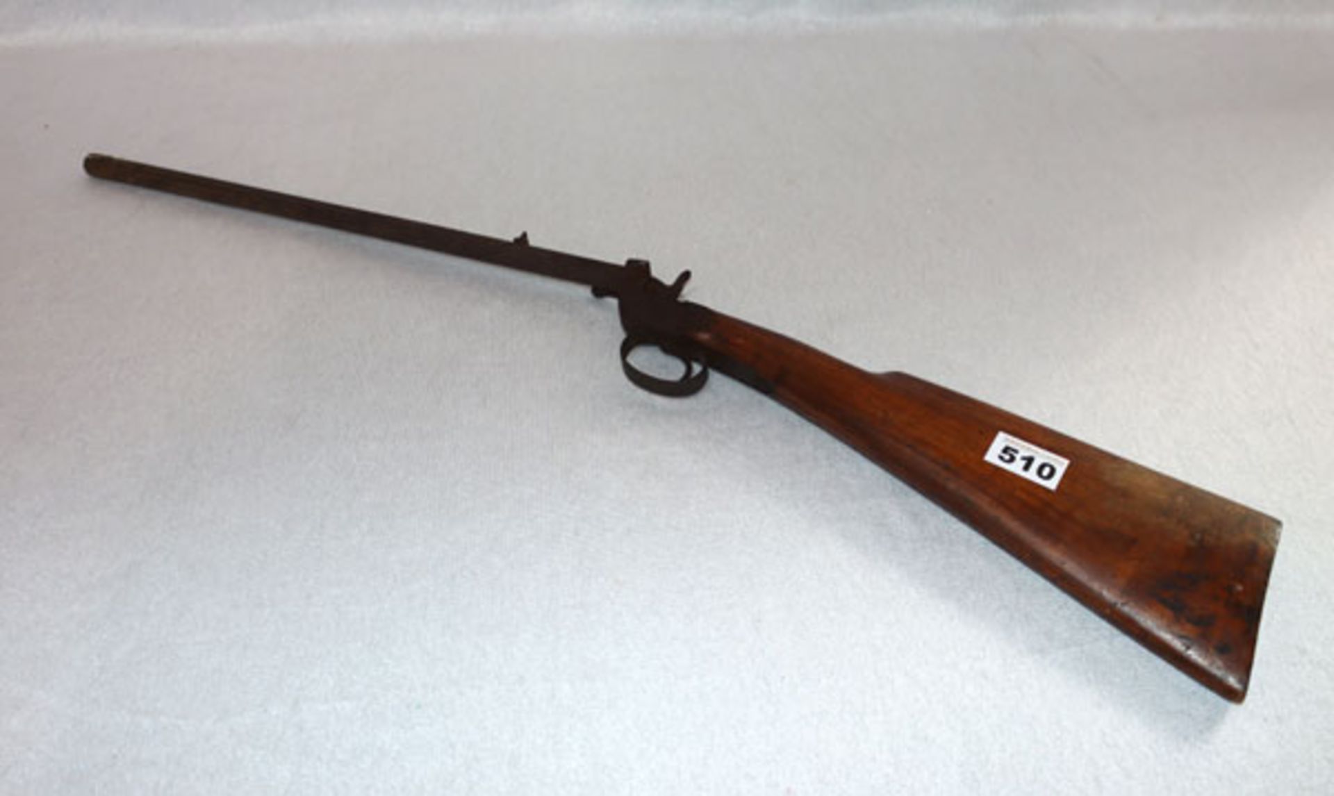 Dekogewehr um 1900, ohne Funktion, teils beschädigt, Altersspuren, L 76 cm