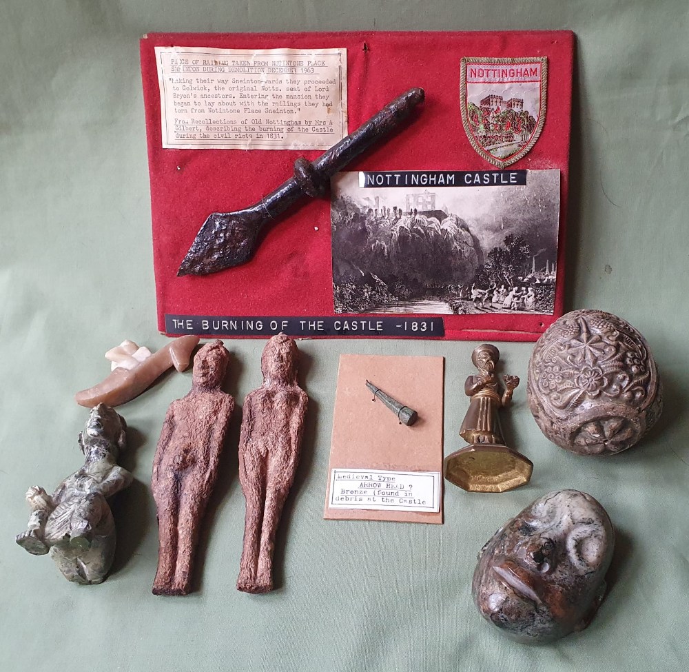 A collection of objects and finds