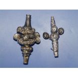 A Victorian Birmingham silver baby's rattle, 3.5" and one other - both a/f. (2)