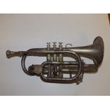 A Boosey & Co. 'Solbron' cornet - 123039, 14" - a/f.