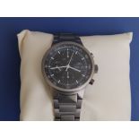 A gent's titanium International Watch Company GST Chronograph, the black dial with three
