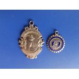 A 9ct gold shinty referee's medal from the Camanchd Association to J. Maclauchlin 1921-22, 1.2" high