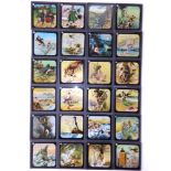 A boxed set of 24 glass lantern slides - 'Water Babies'.