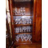 A quantity of cut crystal stemmed drinking glasses. Separate viewing arrangements by appointment.