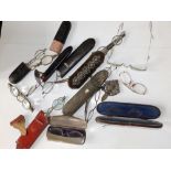 A collection of old spectacles