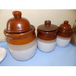 A quantity of storage jars. Separate viewing arrangements by appointment.