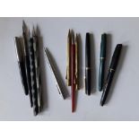 A collection of fountain pens.