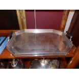 An EP two-handled tea tray and 11 cased EP sets. Separate viewing arrangements by appointment.