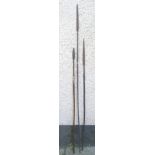 Three 19thC African spears - the longest 60".