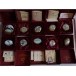 10 modern boxed Staffordshire Enamels boxes and 9 others. (19)