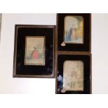 A pair of colour eglomise style royal portrait Baxter prints - Victoria & Albert, together with a