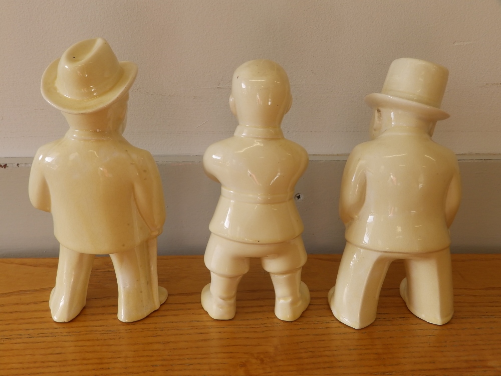 Three Bovey Pottery 'Our Gang' figures - Churchill 'The Boss', Stalin & FDR, 7.5" high. - Image 2 of 3