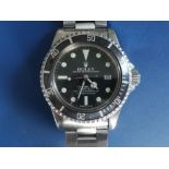 A boxed gent's stainless steel 1981 Rolex Oyster Perpetual Date Sea-Dweller automatic wrist watch