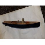 A steam powered model boat, 24".
