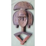 An African Kota Reliquary figure - ex Studio sale of the artist Robert Lenkiewicz, 24" high.