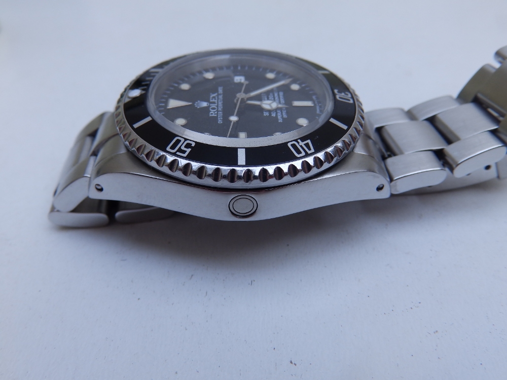 A boxed 1991 gent's stainless steel Rolex Oyster Perpetual Date Sea-Dweller automatic wrist watch - Image 5 of 10