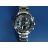 A 1990's gent's stainless steel Omega Speedmaster MK40 triple calendar automatic chronograph wrist