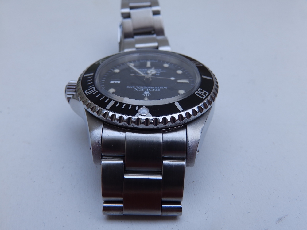 A boxed 1991 gent's stainless steel Rolex Oyster Perpetual Date Sea-Dweller automatic wrist watch - Image 4 of 10