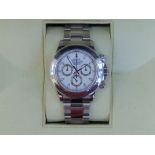 A boxed gent's stainless steel Rolex Cosmograph Daytona automatic wrist watch, Model 116520,
