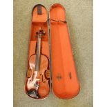 A three-quarter size violin - 'The Murdoch' by John G. Murdoch & Co. Ltd., London, with two piece